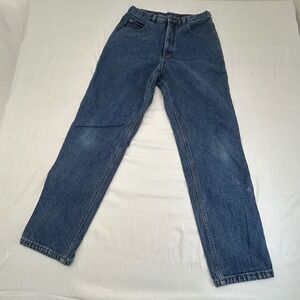 Guide Gear Flannel Lined Blue Jeans‎ Men's Size 10 Vintage Relaxed Fit